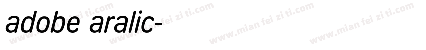 adobe aralic字体转换